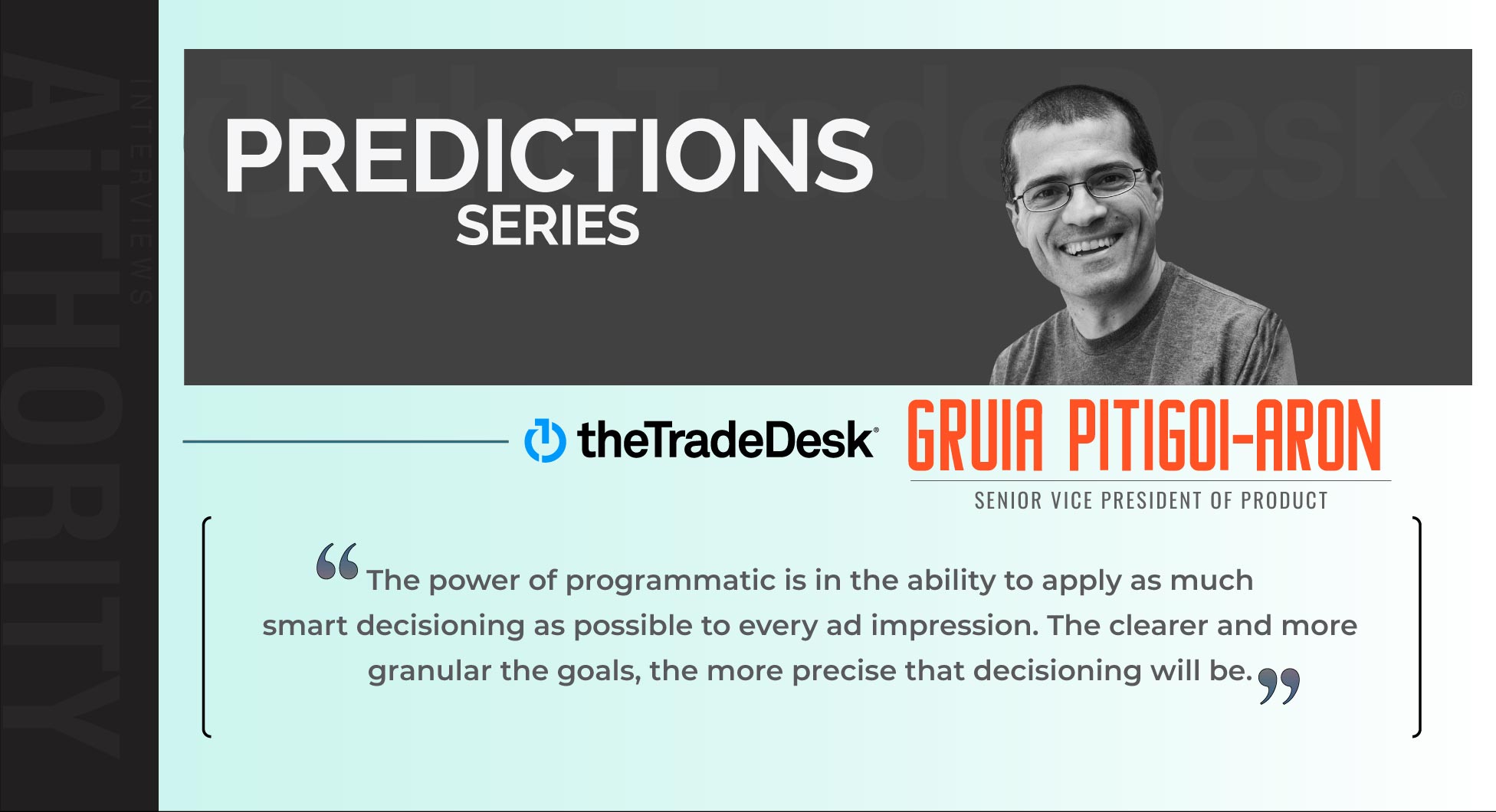 Gruia Pitigoi-Aron, SVP of Product at The Trade Desk