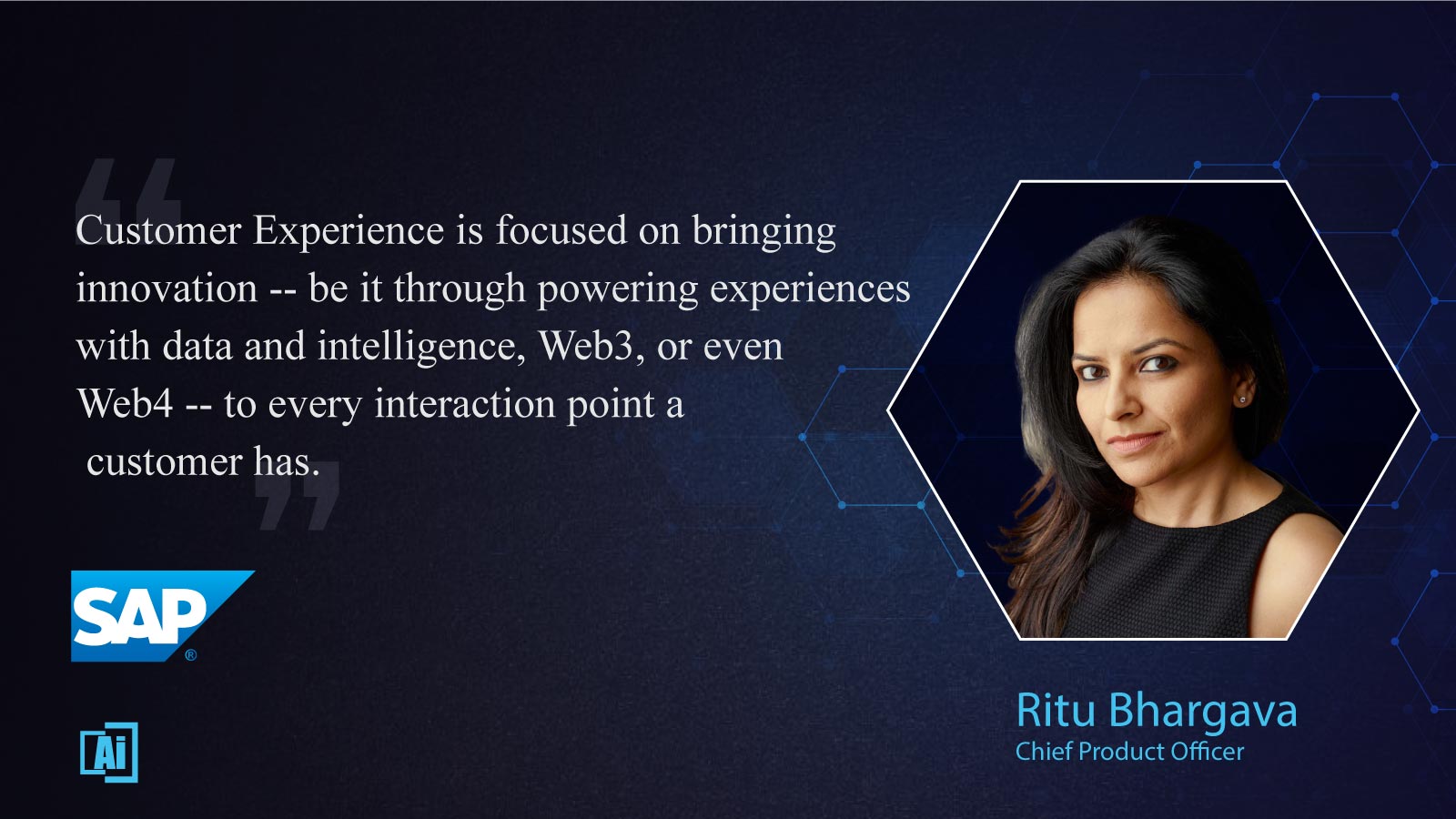 Ritu Bhargava, Chief Product Officer at SAP CX